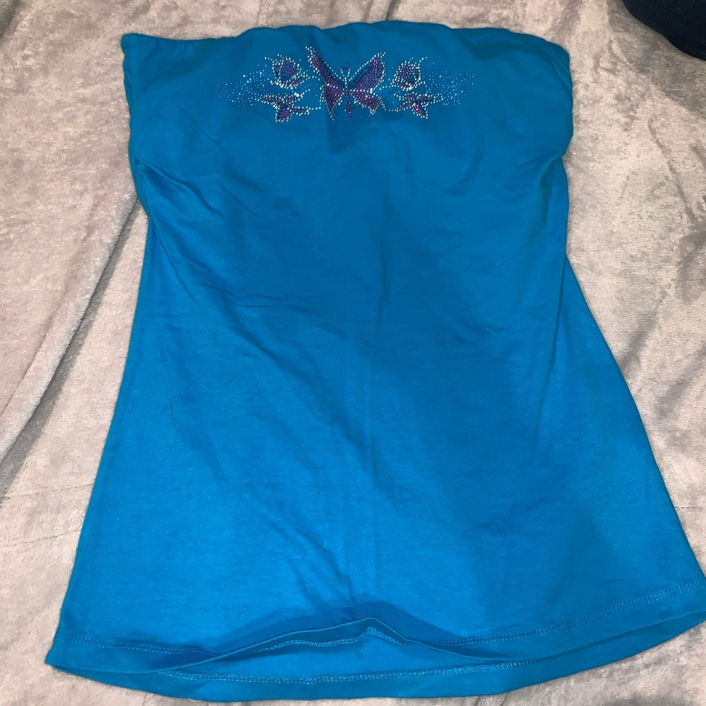 Strapless top